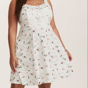 Vintage print bambi retro dress